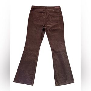 Wrangler Chocolate Brown Corduroy Flare Cords jeans sz 34 x 33